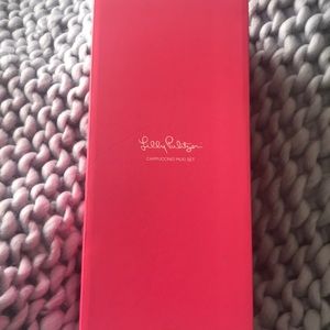 Lilly Pulitzer mug set (never used)